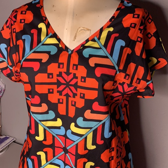 6/$20🍃LakLook Pattern Neon Dress with pockets - Picture 2 of 6